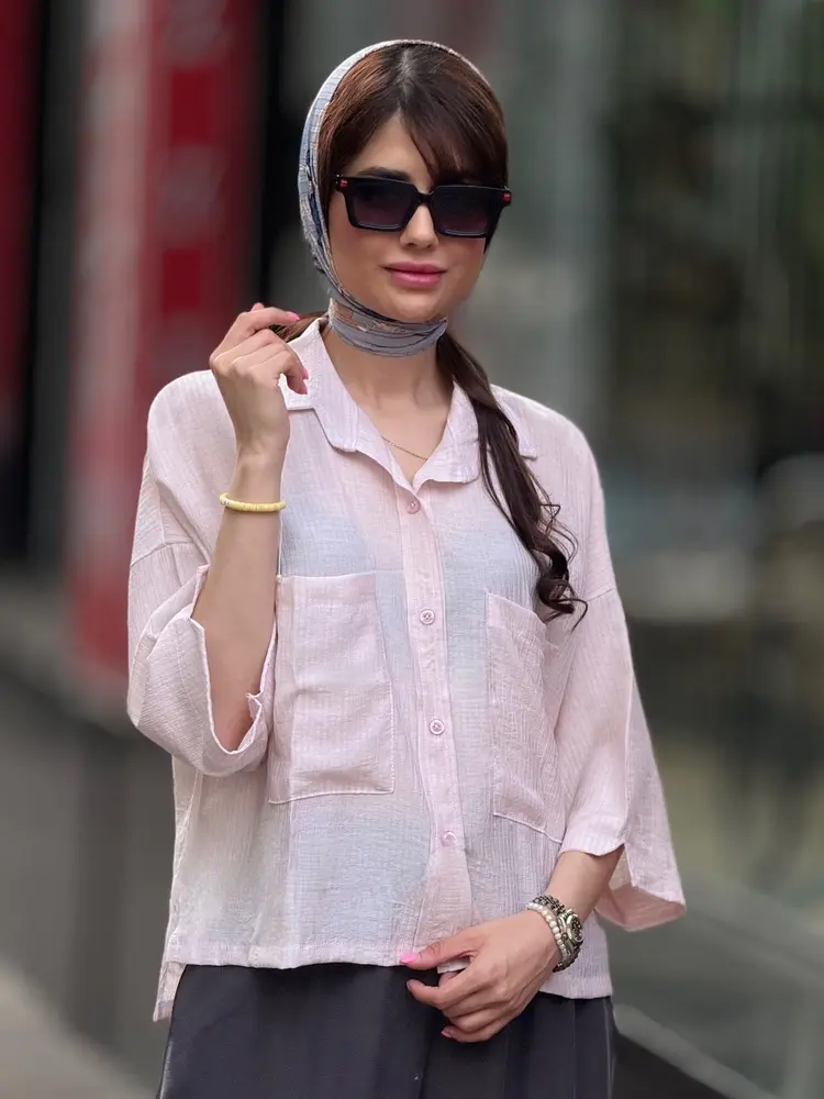 شومیز شیشه ای کراپ